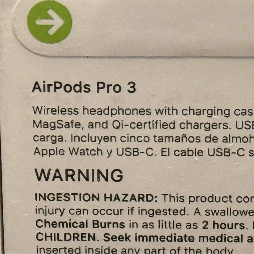 100% Authentic Apple AirPods Pro 3 - Factory Sealed! - Picture 3 of 5